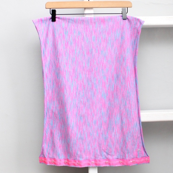 Ivivva Pink Blue Space Dye Village Chill Vinyasa Multi-Wear Wrap Scarf - Picture 2 of 6